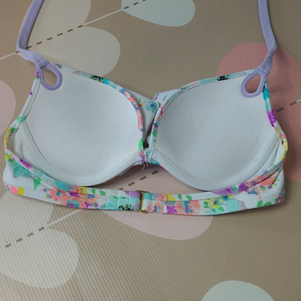 VS floral bikini top. Size 34B - Picture 3 of 5